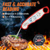 Picture of Digital Meat Thermometer, Waterproof Instant Read Food Thermometer for Cooking and Grilling, Kitchen Gadgets, Accessories with Backlight & Calibration for Candy, BBQ Grill, Liquids, Beef, Turkey…