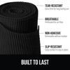 Picture of Gorilla Grip powerGRIP Drawer Shelf and Cabinet Liner, Thick Strong Hold, Non-Adhesive Liners Protect Kitchen Cabinets and Cupboard, Bathroom Drawers, Easy Install, Breathable Mat, 12" x20', Black
