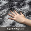 Picture of Ophanie Tie-Dyed Black&Grey Area Rugs for Bedroom Living Room, Fluffy Shag Fuzzy Carpet, Plush Shaggy Rug, 4x6 Indoor Carpet for Kids Boys Dorm Home Decor Aesthetic, Nursery