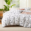 Picture of Bedsure Twin/Twin XL Comforter Set - Bright White Comforter, Cute Floral Bedding Comforter Sets, Gifts for Woman, 2 Pieces, 1 Soft Reversible Botanical Flowers Comforter and 1 Pillow Sham