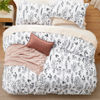 Picture of Bedsure Twin/Twin XL Comforter Set - Bright White Comforter, Cute Floral Bedding Comforter Sets, Gifts for Woman, 2 Pieces, 1 Soft Reversible Botanical Flowers Comforter and 1 Pillow Sham