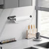 Picture of DEKAVA Paper Towel Holder Under Cabinet Wall Mount for Kitchen Paper Towel, Self-Adhesive Paper Towel Bar, Paper Towel Rack, SUS304 Stainless Steel 13 inch (Grey, 1)