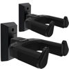 Picture of Guitar Wall Mount 2 Pack, Auto Lock Guitar Hanger Black Hardwood, Guitar Wall Hangers, Guitar Holder Hook Wall Stand for Classical, Acoustic, Electric Guitar, Banjo, Bass, Gift for Guitar Player