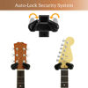 Picture of Guitar Wall Mount 2 Pack, Auto Lock Guitar Hanger Black Hardwood, Guitar Wall Hangers, Guitar Holder Hook Wall Stand for Classical, Acoustic, Electric Guitar, Banjo, Bass, Gift for Guitar Player