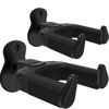 Picture of Guitar Wall Mount 2 Pack, Auto Lock Guitar Hanger Black Metal, Guitar Wall Hangers, Guitar Holder Hook Wall Stand for Classical, Acoustic, Electric Guitar, Banjo, Bass, Gift for Guitar Player