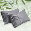 Picture of Bedsure King Size Pillow Cases Set of 2, Rayon Derived from Bamboo Cooling Pillowcase for Hot Sleepers, Soft & Silky Pillow Cover with Envelope Closure, Gift, Grey, 20x36 Inches
