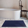 Picture of Cotton Paradise 100% Cotton Non Slip Bath Mats for Bathroom, 17x24 inch Soft Absorbent Quick Dry Machine Washable Floor Bath Mat, Navy Blue Bath Rug