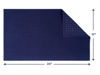 Picture of Cotton Paradise 100% Cotton Non Slip Bath Mats for Bathroom, 17x24 inch Soft Absorbent Quick Dry Machine Washable Floor Bath Mat, Navy Blue Bath Rug