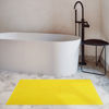 Picture of Cotton Paradise 100% Cotton Non Slip Bath Mats for Bathroom, 17x24 inch Soft Absorbent Quick Dry Machine Washable Floor Bath Mat, Yellow Bath Rug