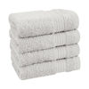 Picture of Cotton Paradise 100% Cotton Turkish Washcloths for Bathroom, 4 Piece Soft Absorbent Small Hand Face Towels Wash Rags for Body, Silver Grey Wash Cloths