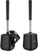 Picture of SetSail Premium Toilet Bowl Brush and Holder 2 Pack Automatic Toilet Brushes for Bathroom with Holder Ventilated Toilet Cleaner Brush for Toilet Scrubber Cleaning-Black
