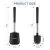 Picture of SetSail Premium Toilet Bowl Brush and Holder 2 Pack Automatic Toilet Brushes for Bathroom with Holder Ventilated Toilet Cleaner Brush for Toilet Scrubber Cleaning-Black