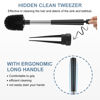 Picture of SetSail Premium Toilet Bowl Brush and Holder 2 Pack Automatic Toilet Brushes for Bathroom with Holder Ventilated Toilet Cleaner Brush for Toilet Scrubber Cleaning-Black