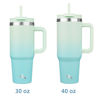 Picture of Konokyo 30 oz Tumbler with Handle and 2 Straws,2 in 1 Lid Insulated Water Bottle Stainless Steel Travel Coffee Mug,Mint