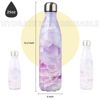 Picture of Konokyo Insulated Water Bottles,25 oz Double Wall Stainless Steel Vacumm Metal Flask for Sports Travel,Marble Dawn