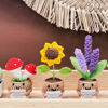 Picture of Handmade Crochet Positive Sunflowers Mini Funny Potted-Positive Emotional Support Sunflower Plant,Crochet Desk Decor,Crochet Sunflower Decor,Gift for Friends,Teacher,Mother Gift(Sunflower)