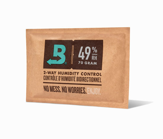 Picture of Boveda 49% Two-Way Humidity Control Packs for Music - Single Standard Size - For Wooden Instrument Cases - Humidifier Pack Prevents Cracking & Warping - Individually Wrapped Guitar Humidifiers