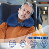 Picture of SAIREIDER Neck Pillows for Travel-Head Neck Support Travel Pillow for Traveling, Car, Home, Office Adjustable(Navy Blue)