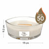 Picture of Woodwick Ellipse Scented Candle, Warm Wool, 16oz., Up to 50 Hours Burn Time, Fall Candle with Crackling Wick for Smooth Burn, Soy Wax Blend