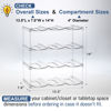 Picture of LANDNEOO Stackable Water Bottle Organizer Holder - for Stanley & Others' Large Tumbler Organization - Clear Wine Rack, Bottle Holder for Home Countertop Fridge Pantry Shelf, 4 Tier Hold 12