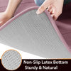 Picture of Yimobra Memory Foam Bath Mat Large Size, 44 x 24 Inches,Soft and Comfortable, Super Water Absorption, Non-Slip, Thick, Machine Wash, Easier to Dry for Bathroom Floor Rug, Mauve