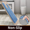 Picture of Yimobra Memory Foam Toilet Bath Mat U-Shaped, Soft and Comfortable, Super Water Absorption, Non-Slip, Thick, Machine Wash and Easier to Dry for Bathroom Commode Contour Rug, 24 X 20 Inches, Blue