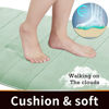 Picture of Yimobra Memory Foam Bath Mat Large Size, 36 x 24 Inches,Soft and Comfortable, Super Water Absorption, Non-Slip, Thick, Machine Wash, Easier to Dry for Bathroom Floor Rug, Pale Green