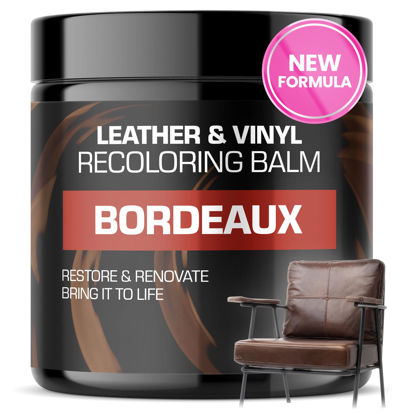 Picture of FORTIVO Leather Recoloring Balm, Color Restorer, Scratch Remover, Couch Paint and Repair, Leather Balm for Couches