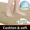 Picture of Yimobra Memory Foam Bath Mat Large Size 44 x 24 Inch, Soft and Comfortable, Super Water Absorbent, Non-Slip, Thick, Machine Washable, Camel