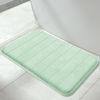 Picture of Yimobra Memory Foam Bath Mat Large Size, 31.5 x 19.8 Inches,Soft and Comfortable, Super Water Absorption, Non-Slip, Thick, Machine Wash, Easier to Dry for Bathroom Floor Rug, Pale Green