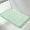 Picture of Yimobra Memory Foam Bath Mat Rug, 24 x 17 Inches, Comfortable, Soft, Super Water Absorption, Machine Wash, Non-Slip, Thick, Easier to Dry for Bathroom Floor Rugs, Pale Green