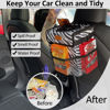 Picture of ELONGRIVER Car Trash Can Bin for Car Back Seat Leak Proof, Cute Car Trash Bag Hanging, Vehicle Trash Can for Suv Truck Van, Automotive Car Garbage Cans Front Seat Zebra