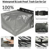 Picture of ELONGRIVER Car Trash Can Bin for Car Back Seat Leak Proof, Cute Car Trash Bag Hanging, Vehicle Trash Can for Suv Truck Van, Automotive Car Garbage Cans Front Seat Zebra