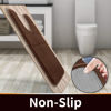 Picture of Yimobra Memory Foam Toilet Bath Mat U-Shaped, Soft and Comfortable, Super Water Absorbent, Non-Slip, Machine Wash and Easy to Dry for Bathroom Commode Contour Rug, 24 X 24 Inches, Brown
