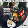 Picture of ELONGRIVER Car Trash Can for Car with Lid Leak Proof, Cute Car Can Trash Bag Hanging, Vehicle Trash Can for SUV Truck Van, Car Garbage Can for Back Front Seat Colorful Floral