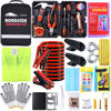 Picture of LIANXIN Roadside Emergency Car Kit- Emergency Roadside Kit for Car,Roadside Kit with Jumper Cables,Tow Strap,Car Tool Kit,Deer Whistles for Car,Emergency Truck Kit