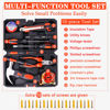 Picture of LIANXIN Roadside Emergency Car Kit- Emergency Roadside Kit for Car,Roadside Kit with Jumper Cables,Tow Strap,Car Tool Kit,Deer Whistles for Car,Emergency Truck Kit