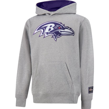 Picture of Ultra Game Youth Extra Soft Poly Dry Fleece Pullover, Heather Gray, 18/20