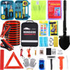 Picture of LIANXIN Roadside Emergency Car Kit-Safety Car Kit Car Emergency Kit with Jumper Cables Roadside Assistance Kit, Tow Rope, Safety Hammer, Reflective Warning Triangle,Car Tool Kit
