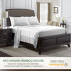 Picture of California King Sheets by Pure Bamboo, Genuine 100% Organic Viscose Derived from Bamboo Bed Sheet Set, Soft & Cooling, Double Stitching, Lifetime Quality Promise (California King, Jacquard White)