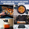 Picture of Walfos Silicone Trivets for Hot Pots and Pans - Heat Resistant Hot Pads for Kitchen Counter- Multi-Purpose & Versatile Trivet Mat - Long-Lasting & Flexible Silicone Hot Pad