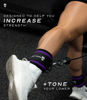 Picture of Gymreapers Ankle Straps (Pair) For Cable Machine Kickbacks, Glute Workouts, Lower Body Exercises - Adjustable Leg Straps with Neoprene Padding (Purple, Pair)