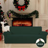 Picture of Easy-Going Stretch Sofa Slipcover 1-Piece Sofa Cover Furniture Protector Couch Soft with Elastic Bottom for Kids, Polyester Spandex Jacquard Fabric Small Checks (Sofa, Dark Green)