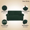 Picture of Easy-Going Stretch Sofa Slipcover 1-Piece Sofa Cover Furniture Protector Couch Soft with Elastic Bottom for Kids, Polyester Spandex Jacquard Fabric Small Checks (Sofa, Dark Green)