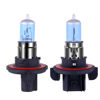 Picture of NEWBROWN H13 9008 Headlight Bulb H13 Halogen Bulb with Super White Light Long Life Replacement P26.4T 12V 55W/60W (H13/9008, 2 Pack)