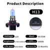 Picture of NEWBROWN H13 9008 Headlight Bulb H13 Halogen Bulb with Super White Light Long Life Replacement P26.4T 12V 55W/60W (H13/9008, 2 Pack)
