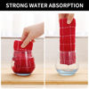 Picture of Homaxy 100% Cotton Terry Kitchen Towels(Red, 13 x 28 inches), Checkered Designed, Soft and Super Absorbent Dish Towels, 4 Pack
