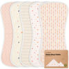 Picture of Organic Burp Cloths for Baby Boys and Girls - 5-Pack Super Absorbent Burping Cloth, Burp Clothes, Soft & Plush, Newborn Milk Spit Up Rags, Burpy Cloth Bib for Unisex, Burping Rags (Prism)