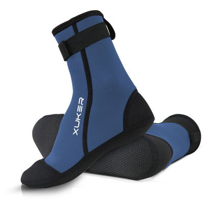 Picture of XUKER Neoprene Water Socks 3mm, Sand Proof Beach Volleyball Socks Water Shoes Diving Boots for Outdoor Water Sports