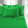 Picture of Elegant Comfort Softest and Coziest 6-Piece Sheet Set - 1500 Premium Hotel Quality Microfiber - Deep Pocket, Wrinkle Resistant 6-Piece Damask Stripe Bed Sheet Set, Queen, Emerald Gren